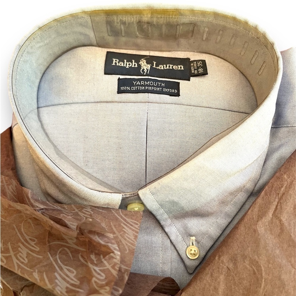 RALPH Lauren Yarmouth button down shirt, 18-35, new old stock.